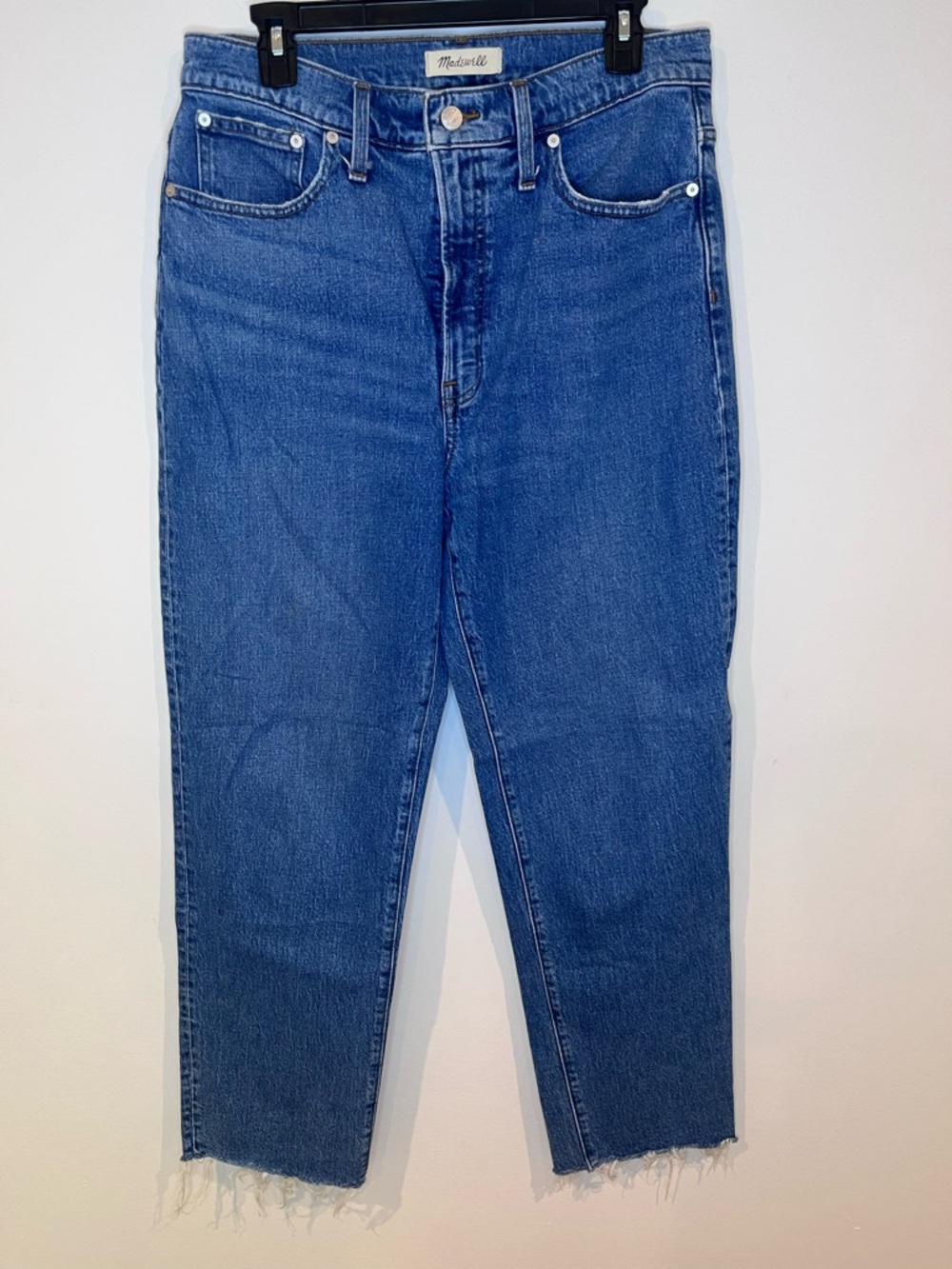 Madewell The Perfect Vintage Straight Jean Size 30 Raw Hem